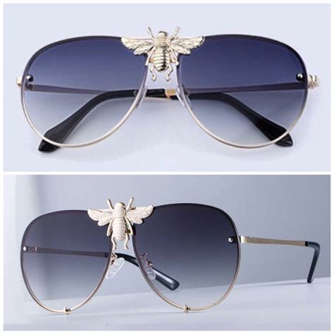 gucci bee aviator sunglasses|gucci bee sunglasses price.